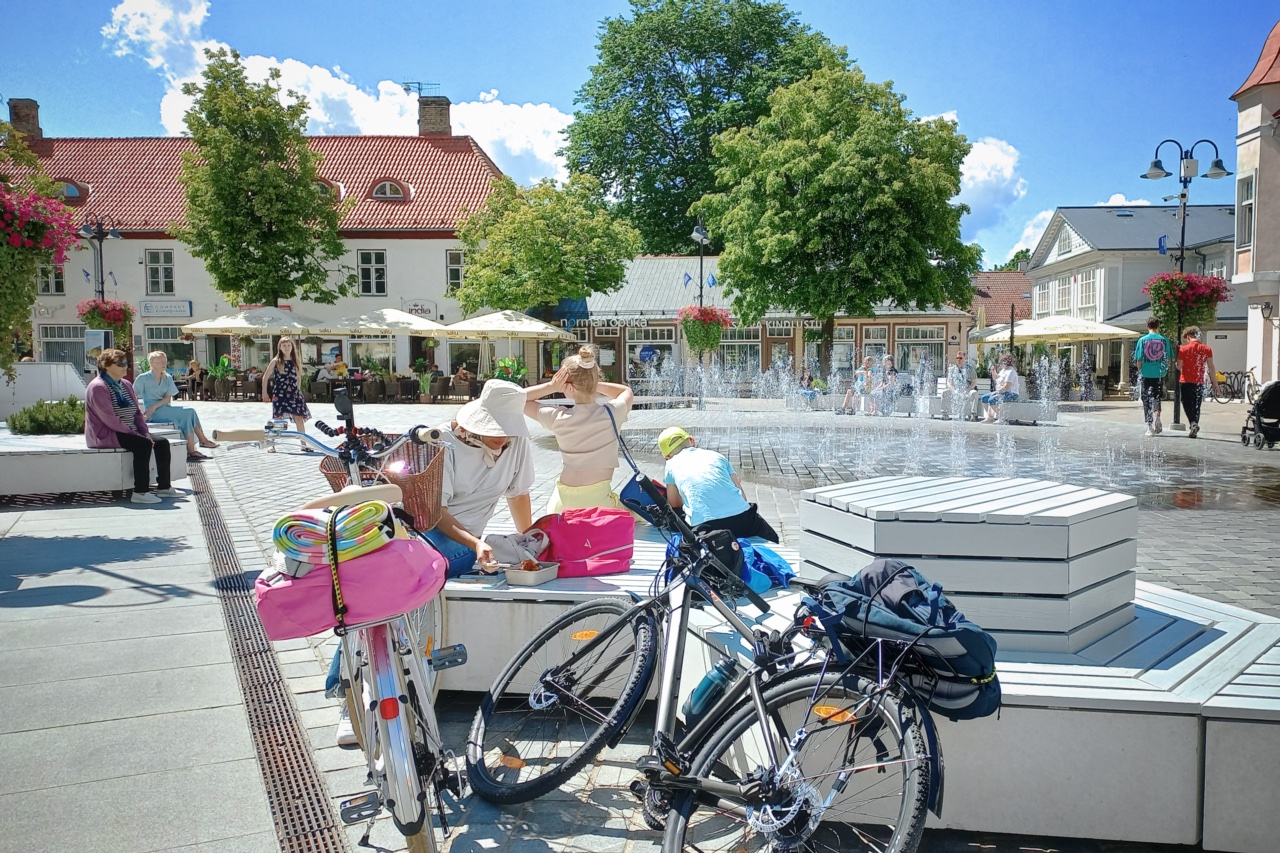 Vacationing by bicycle in Kuressaare.