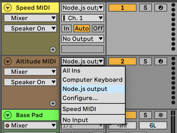 Node.js virtual instrument