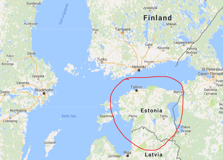 "Estonia Map"
