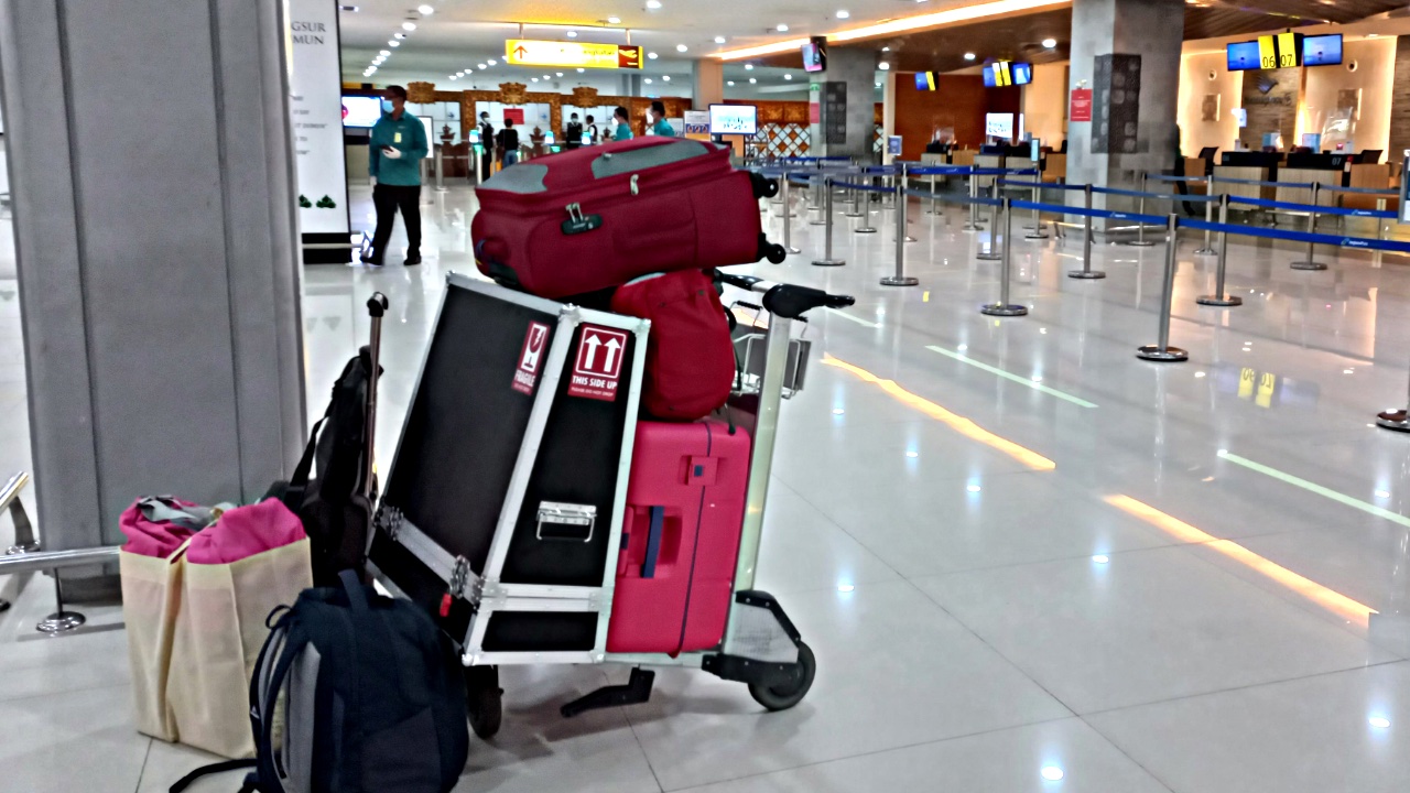 Luggage in the airport